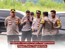 Pengamanan Rapat Pleno Tingkat Kota Dipimpin Kapolres Ternate