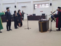 Cristina Lesnusa Resmi Di Lantik Jadi Ketua DPRD Halut