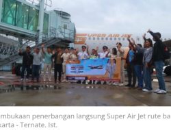 Super Air Jet Rute Baru Jakarta – Ternate Gunakan Pesawat Air Bus A 320-200 Tanpa Transit