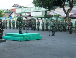 Korem 152/Baabullah gelar Upacara Awal Bulan serta serahkan Kaporlap Secara Simbolis dari KSAD