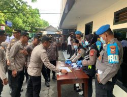 Pastikan Personel Bebas Narkoba, Polda Maluku Utara Gelar Tes Urine