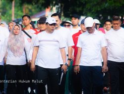 Kakanwil Malut Ikuti Fun Walk Hari Bhakti Imigrasi ke-75