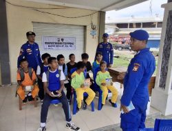 Meningkatkan kualitas hidup masyarakat Polairud Polda Malut Sambangi Warga dan Anak Sekolah