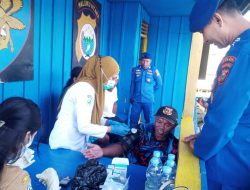 Markas Unit Bacan Ditpolairud Polda Malut Gelar Poliklinik Terapung