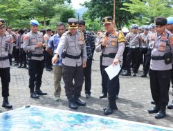 Ratusan Polisi dikerahkan dalam Pengamanan Rapat Pleno Terbuka Penetapan Gubernur dan Wakil Gubernur Maluku Utara di Sofifi