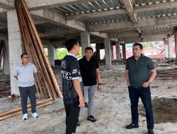 Kakanwil Tinjau Pengamanan Aset Hasil Pekerjaan Konstruksi Renovasi Gedung Baru Kemenkum Malut