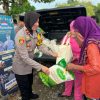 Kapolsek Wasile Selatan Pimpin Pembagian Bazar dan Pasar Murah