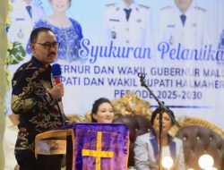 Bupati Halbar James Uang Gelar Syukuran Usai Dilantik Presiden RI