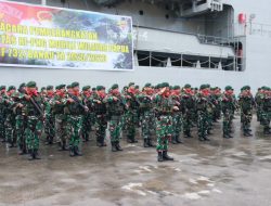 Upacara Adat dan Militer di Ternate Untuk Pelepasan Satgas Pamtas RI-PNG Yonif 732/Banau