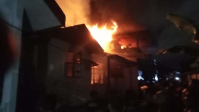 Diduga Saat Mati Lampu, Dua Rumah di Tanah Tinggi Ternate Hangus Terbakar