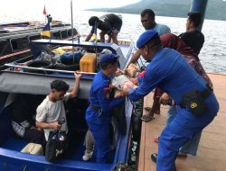 Pastikan Situasi Kamtibmas Aman, Subsatgas Ditpolairud Polda Maluku Utara Gelar Patroli