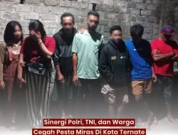 Asyik Pesta Miras, 2 IRT dan Sejumlah Pemuda di Kota Ternate Diamankan Polisi
