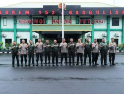 Danrem 152/Babullah Terima Kunjungan Kapolda Maluku Utara Perkuat Sinergitas TNI-Polri