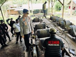 Polisi Tutup Tambang Emas Ilegal di Dua Lokasi di Halmahera Selatan