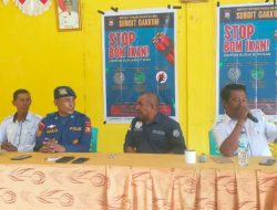 Ditpolairud Polda Malut Sosialisasi Bahaya Destructive Fishing ke Nelayan Pulau Taliabu