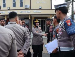 Gelar Gaktiblin, Kapolres Ternate : Untuk Jaga Kedisiplinan dan Cegah Penyalahgunaan Narkoba 