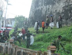 Menyambut HUT Kodam XV/Pattimura, Korem 152/Baabullah Gelar Karya Bakti di Kota Ternate