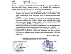 Pemdes Wailukum Haltim Tegaskan Demo di PT Position Adalah Aksi Sepihak