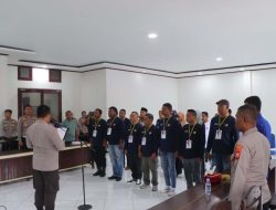Polres Sula Gelar Pembekalan dan Pengukuhan Relawan Jaga Sula