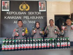 Polsek Kawasan Pelabuhan A. Yani Ternate Amankan Puluhan Botol Bir di Atas KM Al Sudais 21