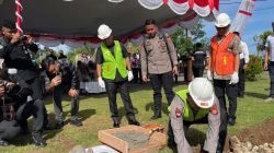 Kapolda Malut Letakan Batu Pertama Pembangunan SPKT Polres Pulau Morotai