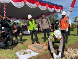 Kapolda Malut Letakan Batu Pertama Pembangunan SPKT Polres Pulau Morotai