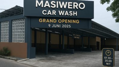 Akan Di Buka Masiwero Car Wash Tawarkan Layanan Cuci Mobil Kilap dengan Peralatan Modern