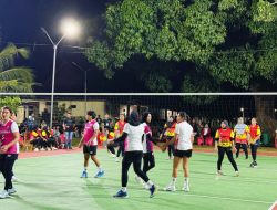 Kapolres Morotai Buka Turnamen Bola Voly Cup Dalam Rangka HUT Bhayangkara ke -79 Tahun 2025