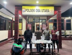 Polsek Oba Utara Gagalkan Miras dari Halut yang Akan Diedarkan di Wilayah Tambang di Halteng