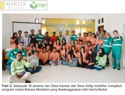 Harita Nickel Buka Pelatihan Bahasa Mandarin, Jawab Tantangan Industri Global