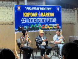 Polantas Menyapa, Kopdar Bareng Sat Lantas Polres Ternate
