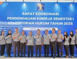 Kemenkum Malut Ikuti Rakor Pengendalian Kinerja Semester I 2025
