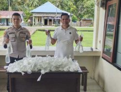Polsek Gane Barat Amankan Miras dari Bacan yang Diduga akan Diedarkan ke Wilayah Tambang Halteng