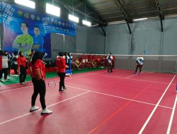Dalam Rangka Memperingati HUT Polwan ke-77, Polres Ternate Menggelar Turnamen Badminton