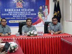 Kanwil Kemenkum Malut Ikuti Webinar Nasional Antikorupsi