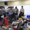 Sambut HUT Lalu Lintas, Ditlantas Polda Malut Gelar Donor Darah