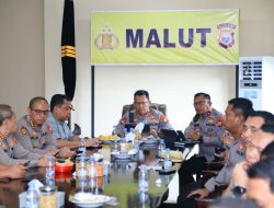 Dipimpin Wakapolri, Kapolda Maluku Utara Ikuti Vicon Antisipasi Kerawanan HTN Tahun 2025