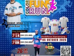 Gama Color Fun Run Polres Ternate Hadirkan Kebersamaan dengan Penampilan Spesial Jacson Zeran “Tabola Bale “