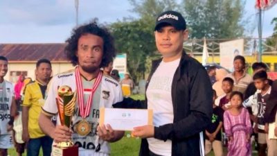 Calon Ketua KONI Sula Hadiri Penutupan Tournamen Modapia Cup I
