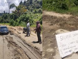 Warga Trans Desa Sumber Makmur Halsel Keluhkan Jalan Rusak dan Jaringan ke Gubernur Malut