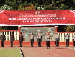 Kapolres Halsel Pimpin Upacara Hari Kesaktian Pancasila