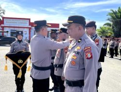 Kapolres Hatim Pimpin Upacara Pengukuhan Pamapta