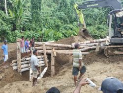 Selain Jalan, Jembatan Penghubung Saketa- Balitata Halsel juga Diperbaiki
