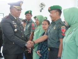 Prajurit Kodim 1508/Tobelo Raih Kenaikan Pangkat, Dandim Ajak Tingkatkan Dedikasi