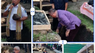 Bupati Halut Piet Hein Babua Letakkan Batu Pertama Pembangunan Gereja Pniel Leleoto