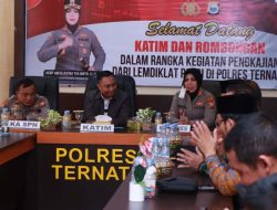 Untuk Pendidikan Berkualitas dan Berintegritas, Kapolres Ternate Sambut Tim Lemdiklat Polri