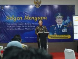 Tiga Pesan Sekretaris Jenderal kepada Jajaran Kemenkum Malut