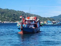 Kapal Nelayan dari Bitung Dilaporkan Alami Kerusakan Mesin di Perairan Batang Dua Ternate
