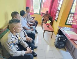 Jelang Nataru 2026, Polsek Mangoli Timur Bersama Camat Gelar Rapat Kordinasi Kesiapan Pengamanan