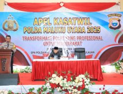 Buka Apel Kasatwil di Tidore, Kapolda Malut Tegaskan Pimpinan dan Penguatan Kamtibmas Jelang Nataru